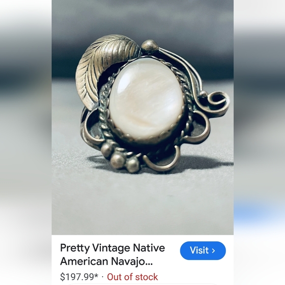 Navajo pearl ring - Picture 4 of 4